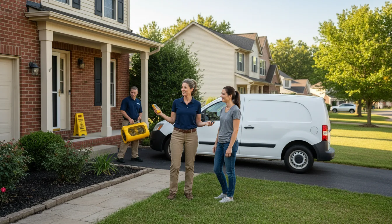 Residential water damage restoration in Silt, CO